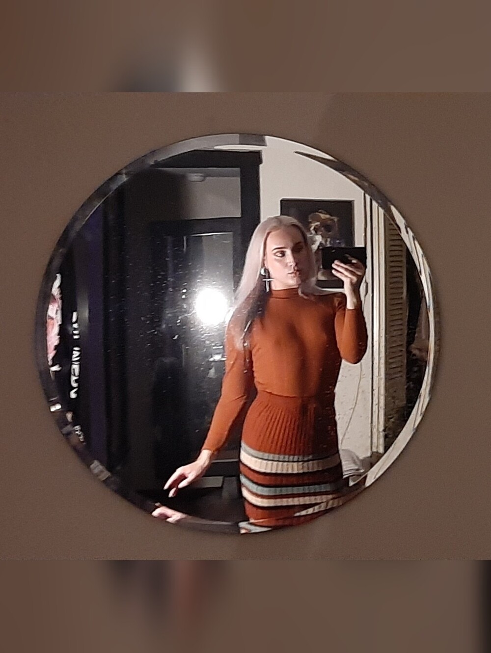Ribbed Mock Neck Top